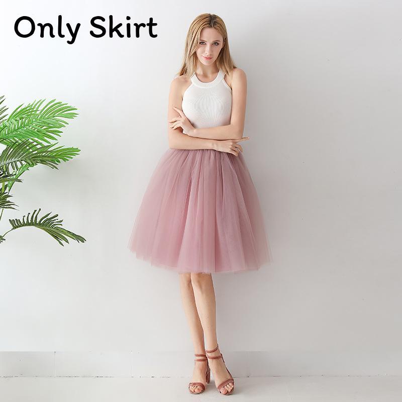 Gothic Tulle Skirt For Women With High Elastic Waist And Puff Design For Streetwear Style