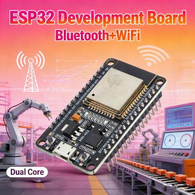Плата ESP32 WROOM32 WiFi Bluetooth 4.2 CP2102 USB Serial 240 МГц Двухъядерный 32 Мбит SPIFlash Поддержка FOTA Обновления