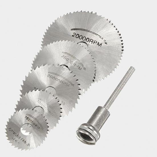 6шт/набор мини-дисковых режущих дисков из быстрорежущей стали с вращающимся инструментом оправки