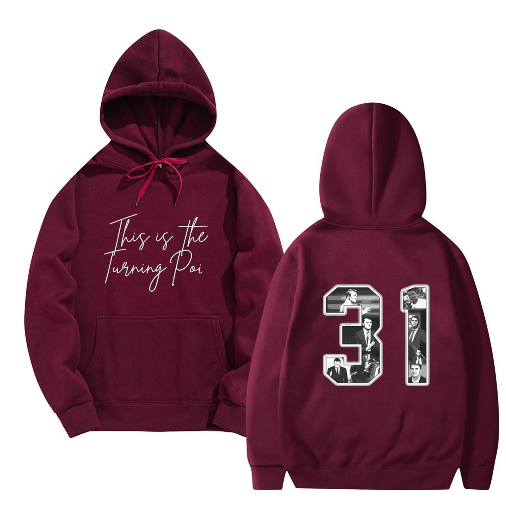 Women's And Men's Fashionable Hooded Long Sleeved Printed Casual Pullover Unisex Sweatshirt Top