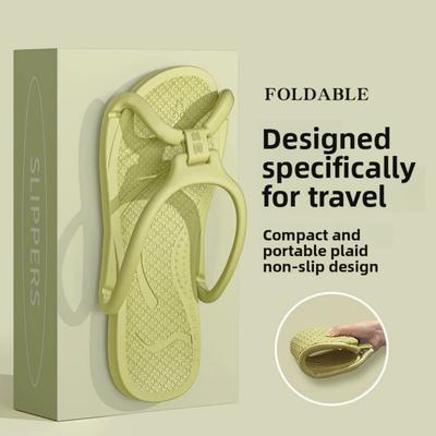Складные парные дорожные тапочки — это необходимая вещь для нескользящих путешествий в отелях. Их удобно носить в помещении, в домашних ванных комнатах.