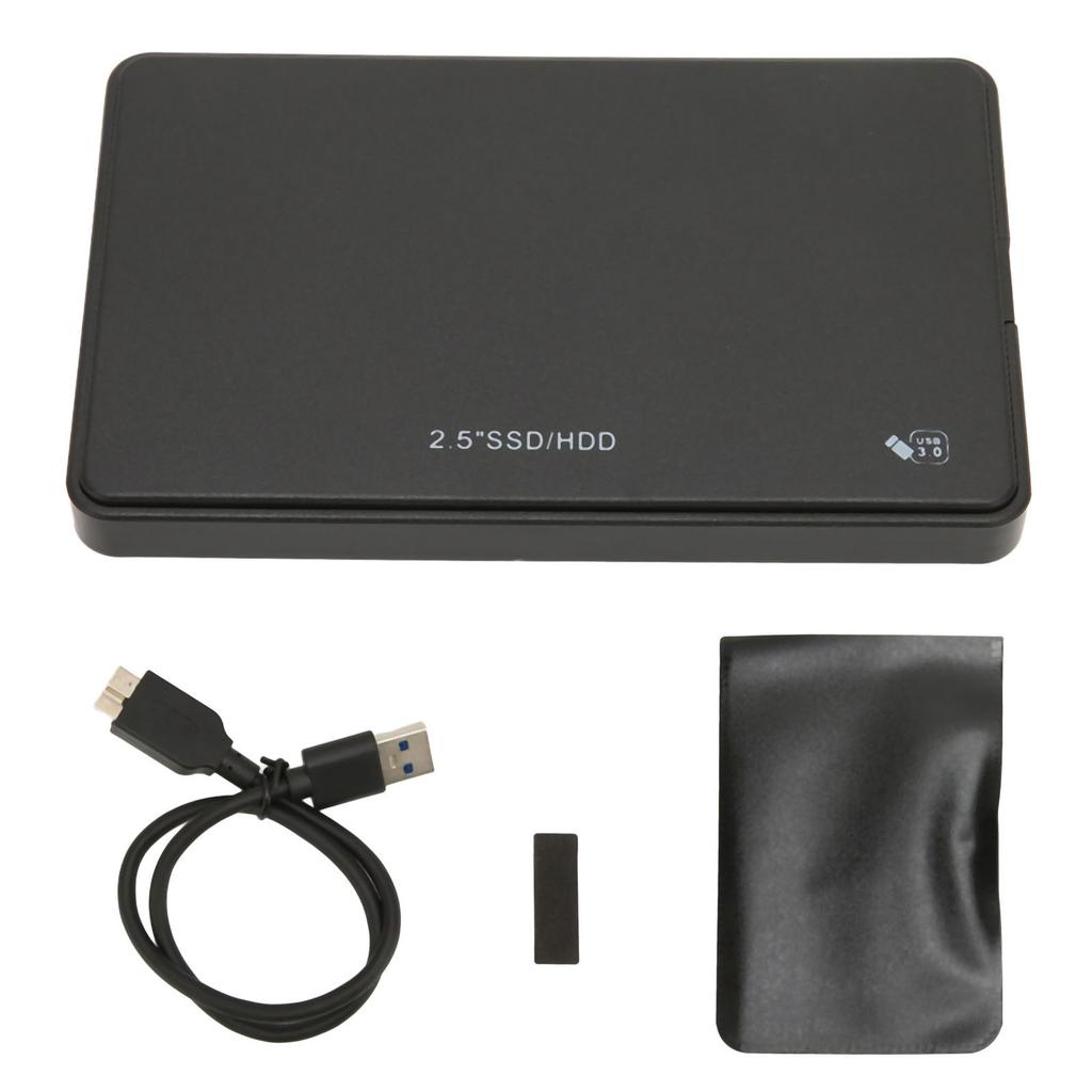 Корпус для 2,5-дюймового HDD SSD Черный USB 3.0 2,5-дюймовый Механический SATA Последовательный Порт SSD HHD Внешний Мобильный Жесткий Диск Кейс