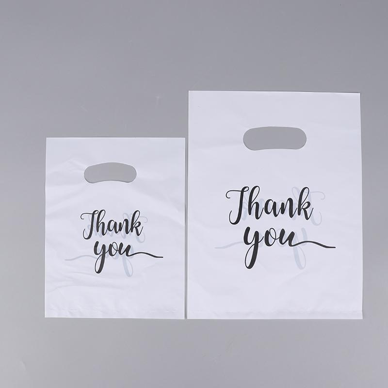 100 шт. Мини Пластиковые Подарочные Пакеты Спасибо Свадебные Пакеты для Конфет Пакеты для Покупок Праздничное Украшение Свадьба День Рождения