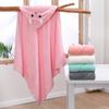 80x80cm Baby Bath Towel Baby Pack Thickened Coral Velvet Baby Hooded Cape Cartoon Embroidered Children's Bathrobe