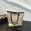 Urban Minimalist Checkerboard Tote Bag For Women Large Capacity Everyday Use