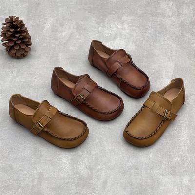 Туфли-балетки с открытым носком, Универсальная повседневная женская обувь