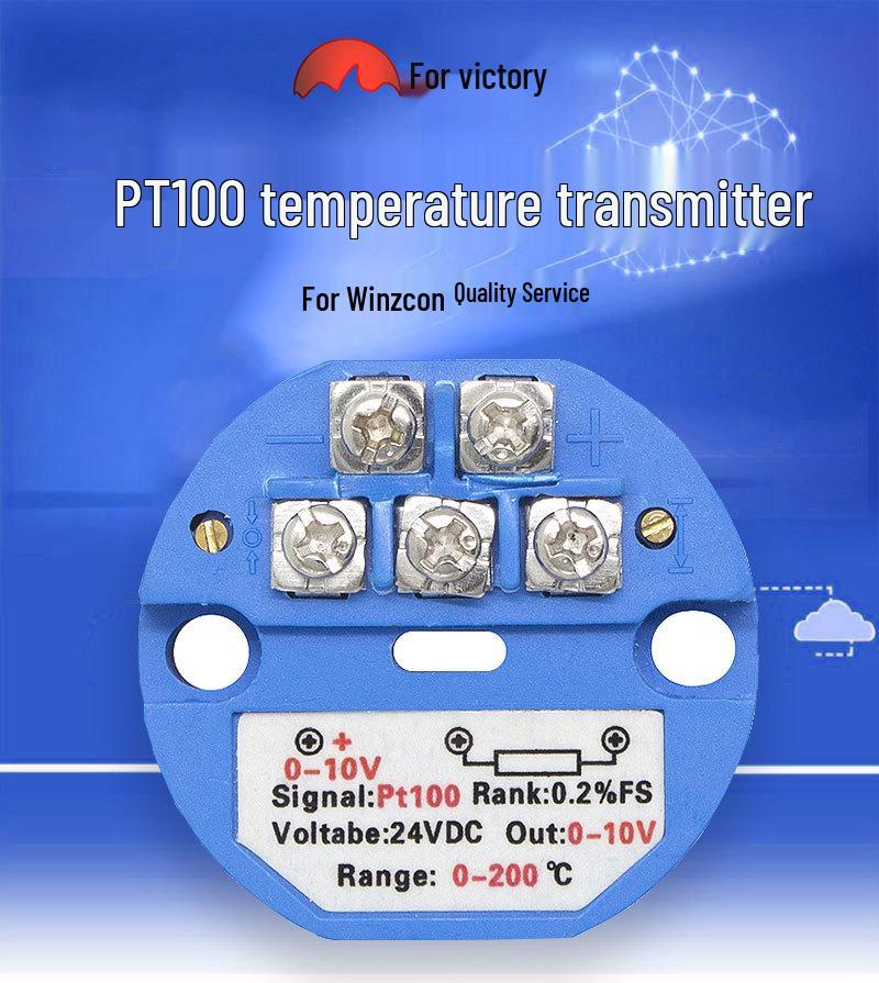 Датчик температуры PT100 4-20 мА со встроенным термометром сопротивления и изолированным сенсором