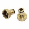 1Pc 1/2" And 3/4" Female Thread Brass Copper Quick Connectors Joints Home Garden Watering Accessories Car Washing Pipe Fittings
