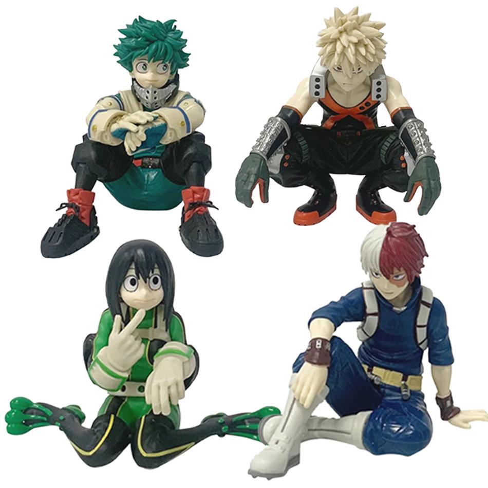 Моя Геройская Академия Аниме Фигурка Мидория Изуку Бакуго Кацуки Тодороки Шото Асуи Цую ПВХ Экшн Фигурка Коллекционная Модель Игрушки