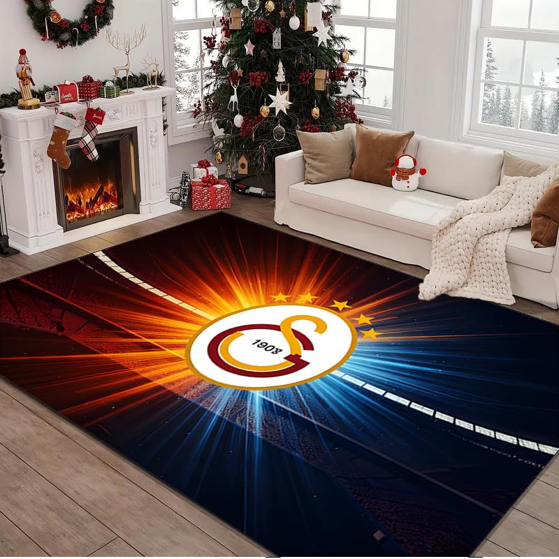1PC rug Galatasaray Football Club Carpet, Chair Rug,Area Rug for Office Bedroom living rooms bedroom, Doormat decor Christmas fan gifts