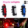 Bicycle Light Led Waterproof Rear Tail Light Usb Rechargeable Bike Light Mount Cycling Safety Warning Light Bicycle Accessories
