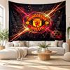 Настенный гобелен Манчестер Юнайтед, Настенное панно из мягкой ткани, Декоративный фон для спальни, Домашнее искусство для стен