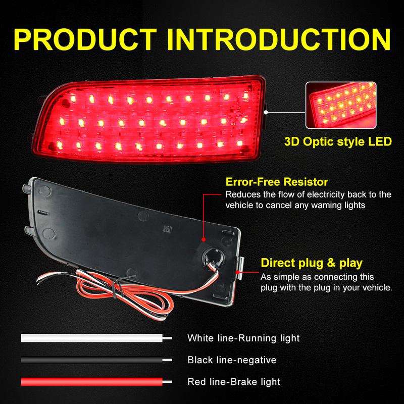 For Mercedes Benz Sprinter W906 2006 2007 2008 2009 2010-2016 LED Rear Bumper Reflector Light Brake Lamp 9068260040 9068260140