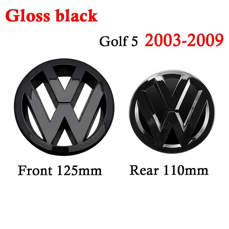 VW Accessories for Volkswagen GTI Golf5 MK5 2003-2007 127mm Front Grill Cover 110mm Rear Trunk Lid cover Car Styling Logo zj7