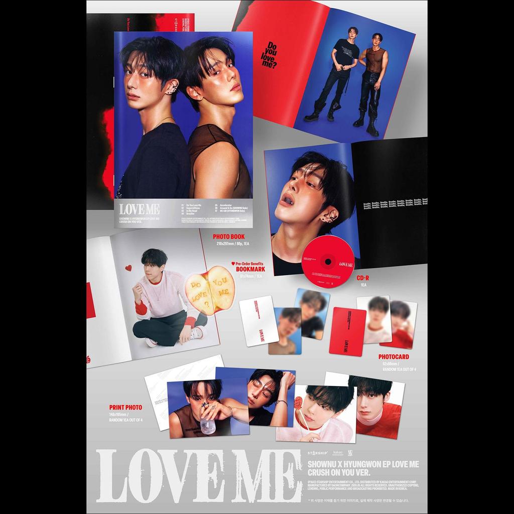 ШОНУ И ХЕНВОН (MONSTA X) [ЛЮБИ МЕНЯ] ВЕРСИЯ «ВЛЮБЛЕН В ТЕБЯ». EP-альбом + бесплатный подарок