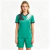 Breathable 100% Polyester Children's Summer Football Suit-Short Sleeve Printed Quick Dry Performance Sportswear