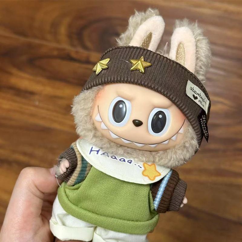 Одежда для мини-кукол, аксессуары для плюшевой виниловой куклы Лабубу, костюм для отдыха, юбка, плюшевая игрушка, одежда, только одежда, детский подарок