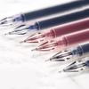 6 шт./комплект Гелевая ручка с чернильным наконечником большой емкости Черная/Синяя/Красная Сменная Ручка для Экзаменов, Подписи, Письма, Школьные, Офисные Принадлежности