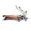 65Pcs Breadboard Jumper Wires Assorted Length Multicolored Carbon Steel Connection Test Line