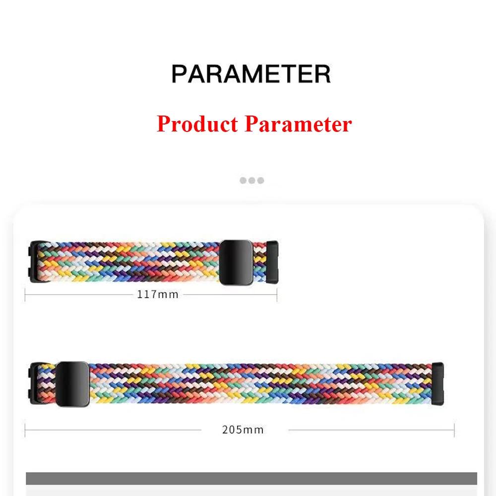 Нейлоновый ремешок для Huawei Band 10 9 8 Плетеный удобный Магнитная застежка Регулируемый ремешок для часов Аксессуары для Huanwei Band 10/9/8 Ремешок