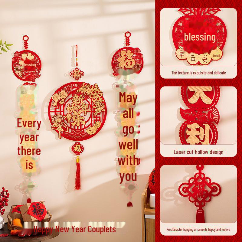 Подвески на Новый год Змеи 2025 — праздничные украшения для гостиной и талисманы удачи для праздника весны.