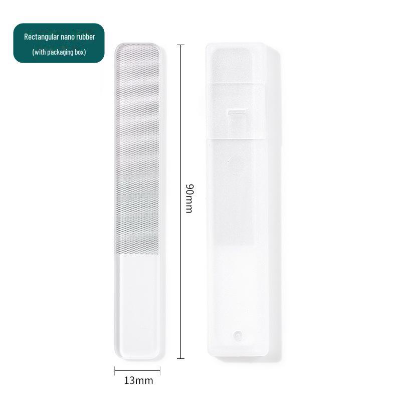 Черная стеклянная пилочка для ногтей из хрусталя: Двусторонняя машинка для придания формы и полировки ногтям для нейл-арта