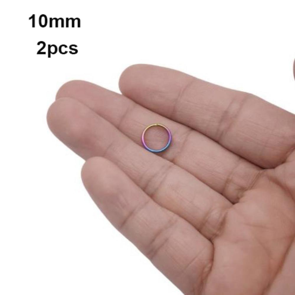 2 шт. Разных размеров Титановый сплав EDC Брелок для ключей Портативный держатель для ключей Кемпинг Путешествия Подвесной инструмент