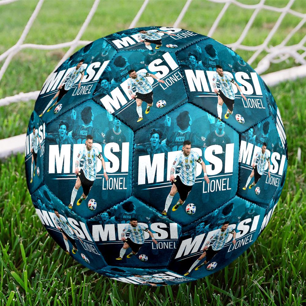 1pc Ronaldos Electric Moment Size 5 Football Soccer Balls, Competition Sport Football Indoor And Outdoor Training Ball.Q702027