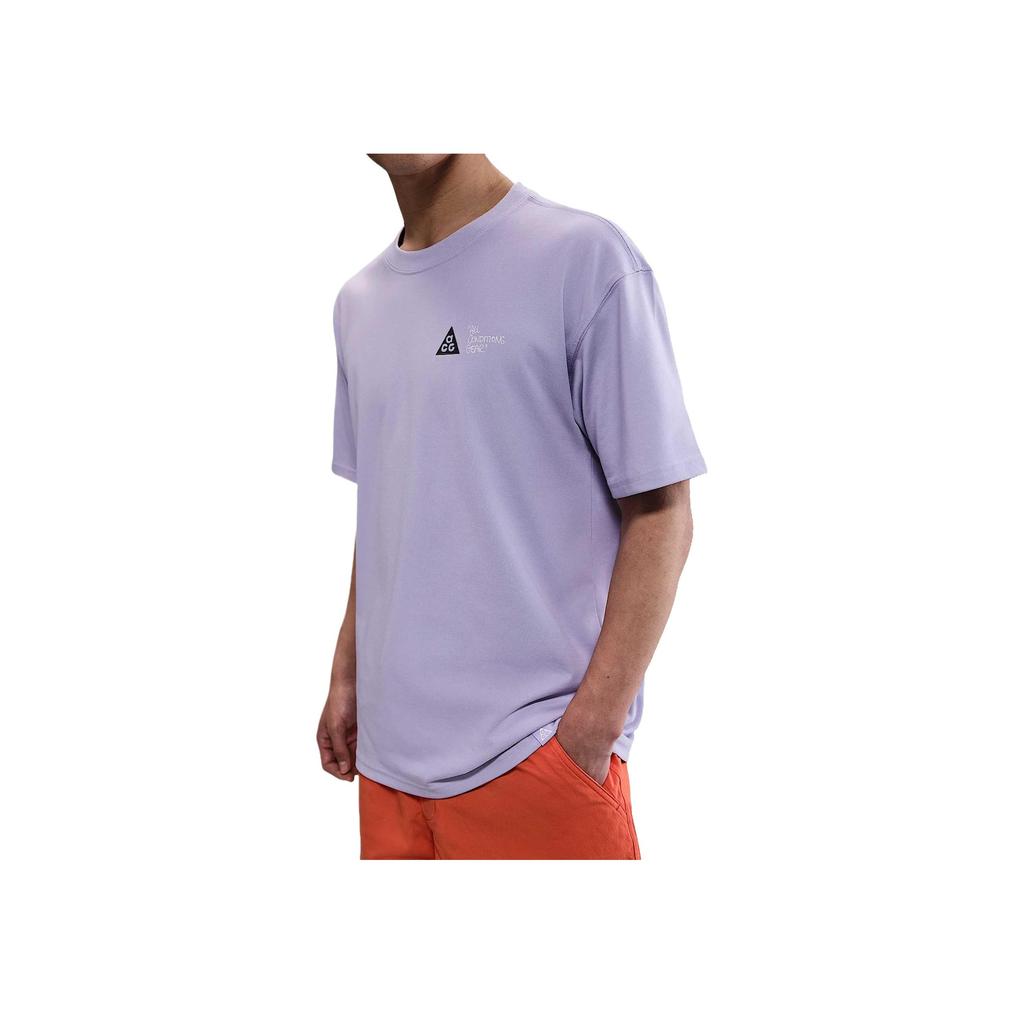 Nike ACG Comfortable Stylish Soft Versatile Short Sleeve T-Shirt Men Tops Purple HJ0801-515