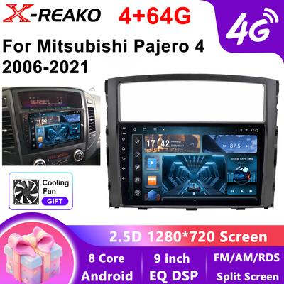 Android для Mitsubishi Pajero 4 V80 V90 2006 -2010 2012 2013 2014 Автомобильный экран Авто Радио Мультимедиа GPS Видео Навигация Carplay