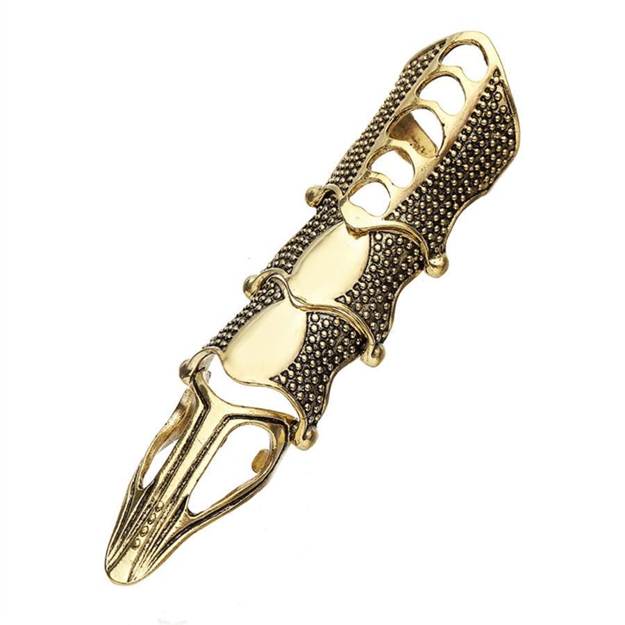 Европейские и американские преувеличенные ретро-панк-готические металлические доспехи с изогнутыми открытыми кольцами для мужчин