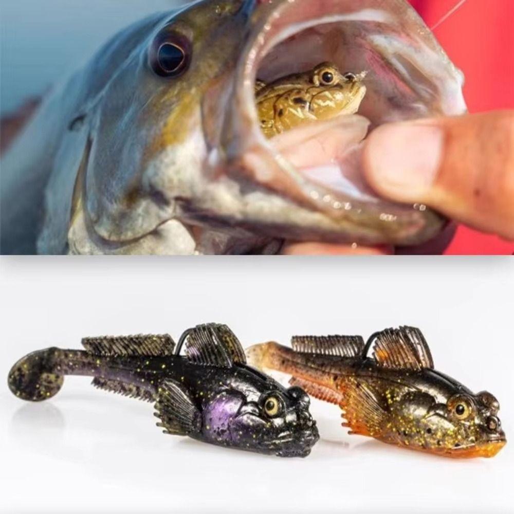 T-Tail Design Goby Soft Lure TPE Material T-Tail Swimbait For Pike Bass Shad Swimbaits
