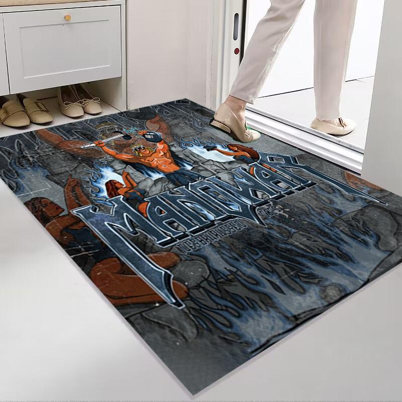 Manowar: Blood Kings carpet Doormat Living room and bedroom mats Dormitory decoration Bathroom mat Office chair cushion