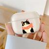 Милый мультяшный чехол для наушников с ушками черной кошки для Airpods 4-го 3-го 2 Pro Мягкий чехол для Airpod 2 3 1 Защитный аксессуар Чехол Fundas