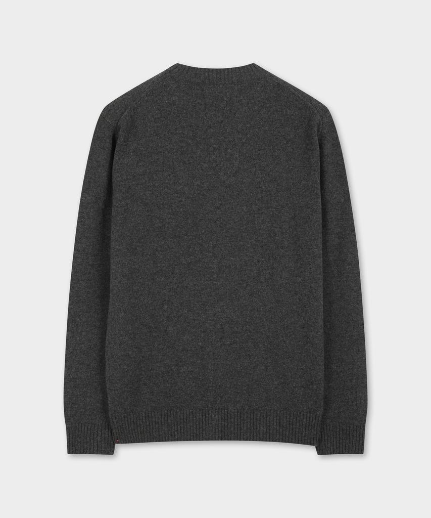 Свитер однотонный из шерсти и кашемира BROOKS BROTHERS (Древесный уголь) (Bbwrmbf402)