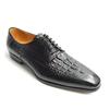 Мода Мода Элегантные Черные Оксфорды Кожаная Обувь Платье Дерби для Мужчин Ручная Работа Официальная Мужская Одежда Кожаная Обувь с Рисунком Крокодила