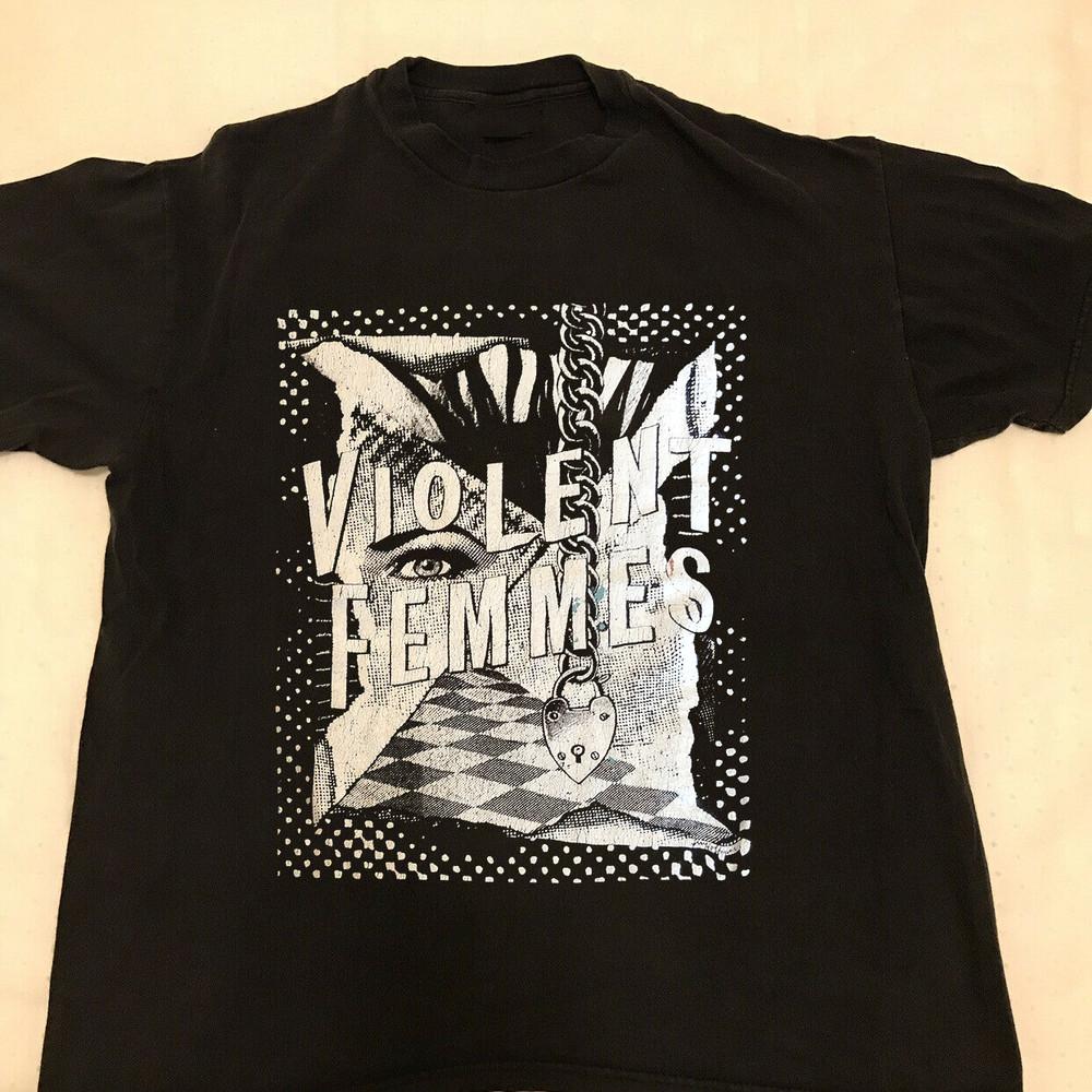 Футболка с принтом группы Violent Femmes Мужская Женская Короткий рукав Полный размер Унисекс