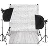 Wood Plank Brick Wall Photography Background Cloth Wall Wood Floor Photography Backdrop Studio Photo Background