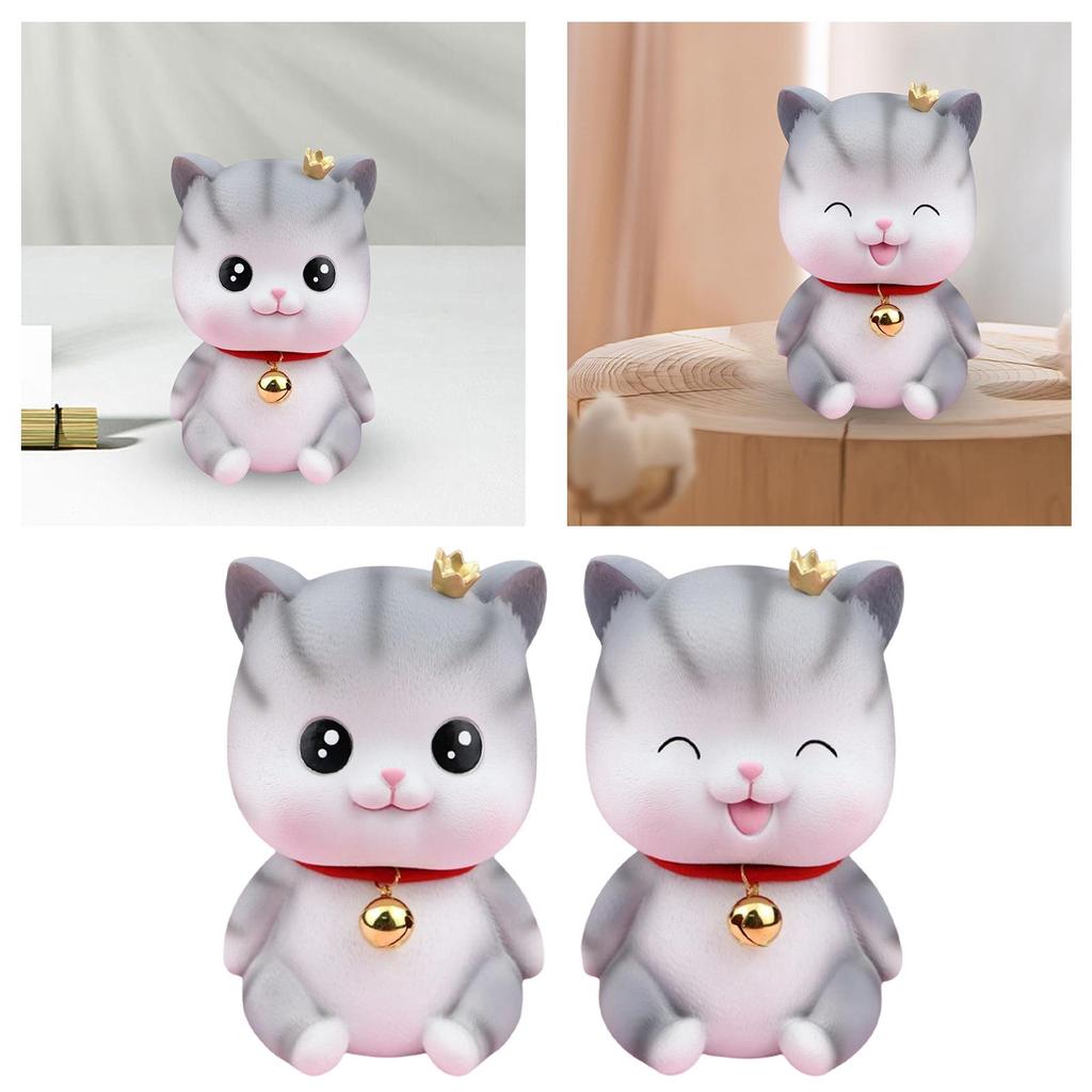 Статуэтка-копилка для кошек, копилка, контейнер для сбора денег, фигурка для рабочего стола, украшения гостиной, спальни, подарка на день рождения