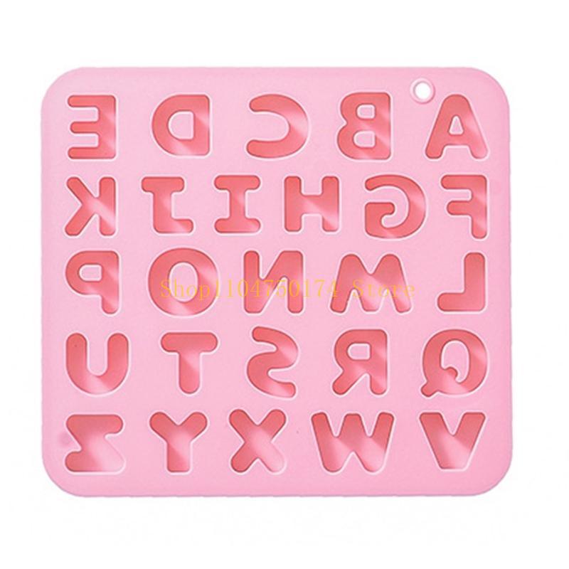 English Letter Shaped Resin Silicone Fondant Mold DIY Cake Pastry Baking Mold top sale