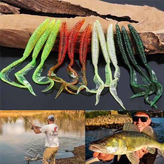 5 шт. черви мягкие рыболовные приманки искусственные приманки приманки рыболовные снасти