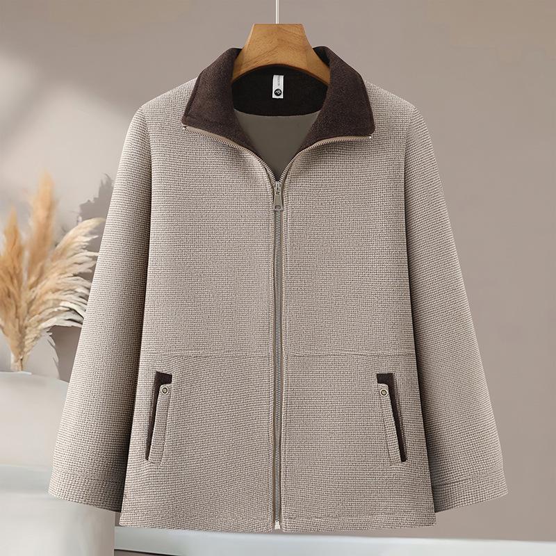Stylish Windbreaker Jacket for Plus-Size Moms - Spring & Autumn Collection