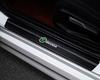 NADH5 4PCS Carbon Fiber Car Door Sill Protection Door Sill Anti-Scratch Stickers For Skoda Yeti Octavia A7 A5 Kodiaq Karoq Rapid Fabia