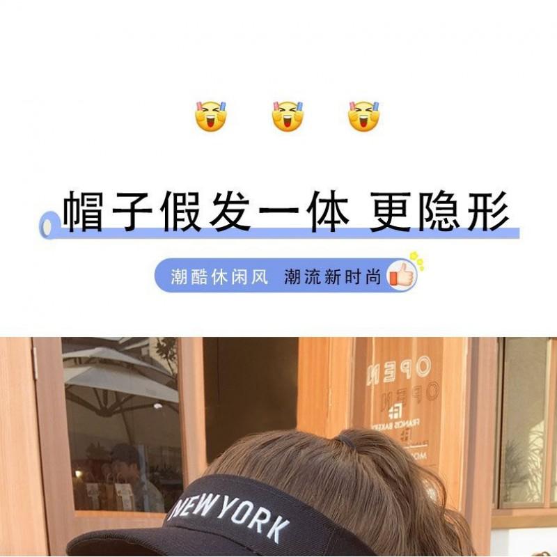 Wig With Hat Women Short Hair All-in-one Fashion Headset Natural Realistic