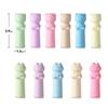 10PCS Cat Shape Erasers 2 in 1 Pencil Extender Cartoon Pen Top Protector  Students Gift