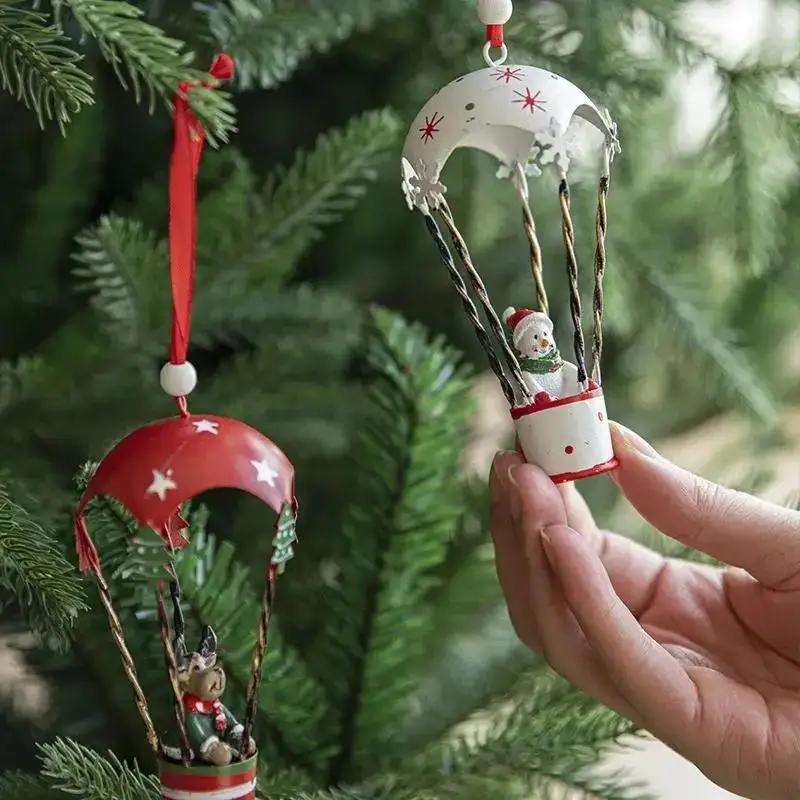 Christmas Delicate Fine Workmanship Christmas Ornament Hot Air Balloon Home Party Christmas Home Decoration Supplies