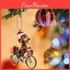 Christmas Dog Acrylic Pendant Car Ornament Cartoon Style For Auto Decor Interior