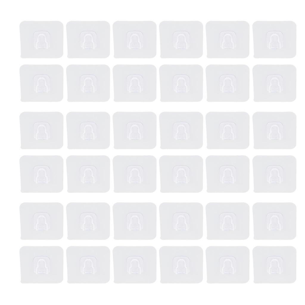 18 пар двусторонних клейких настенных крючков, не требующих сверления, самоклеящиеся крючки для подвешивания и организации