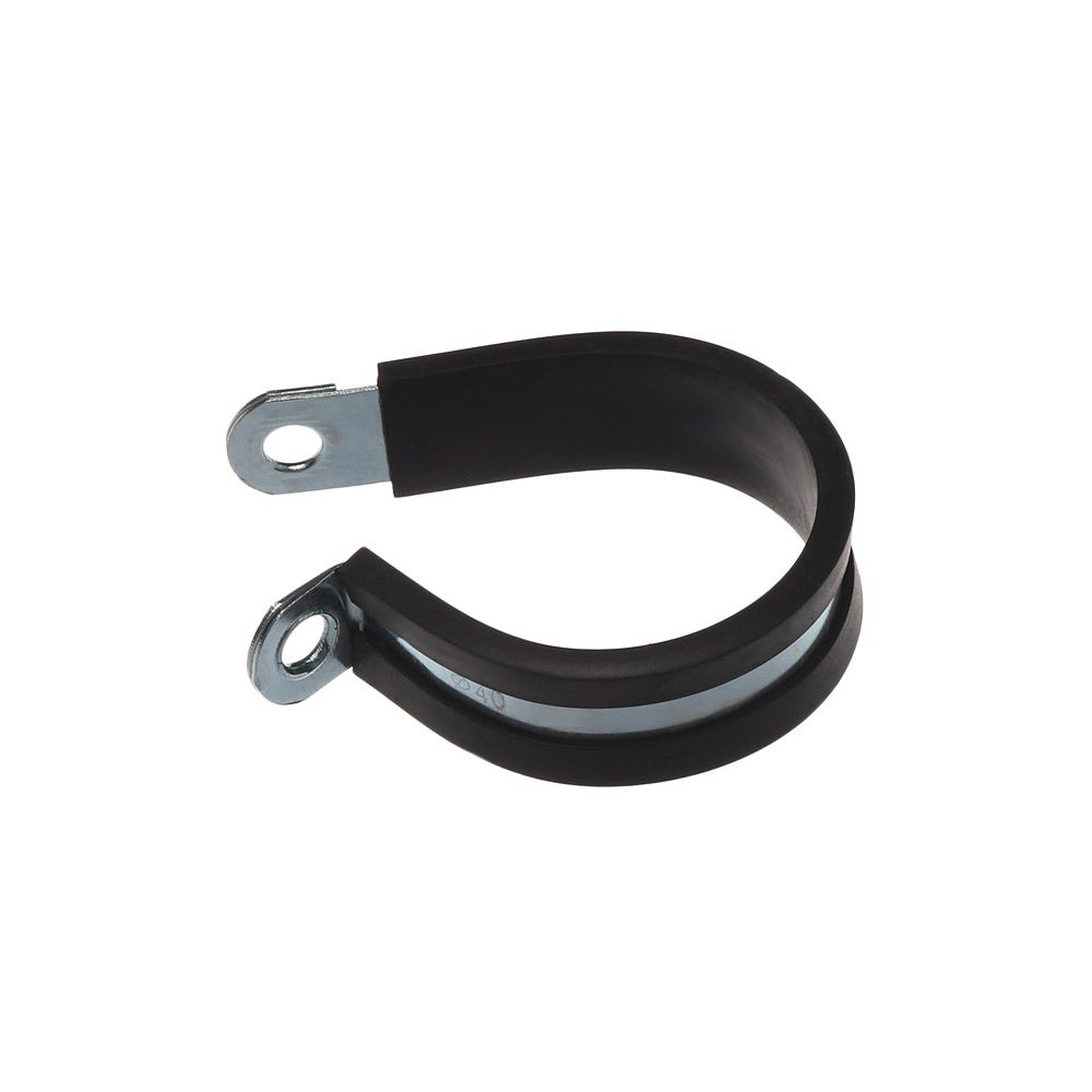 Metal Hardware Useful Cable Fasteners Rubber Lined P Clips Wiring Hose Clamp Pipe Mounting Fix