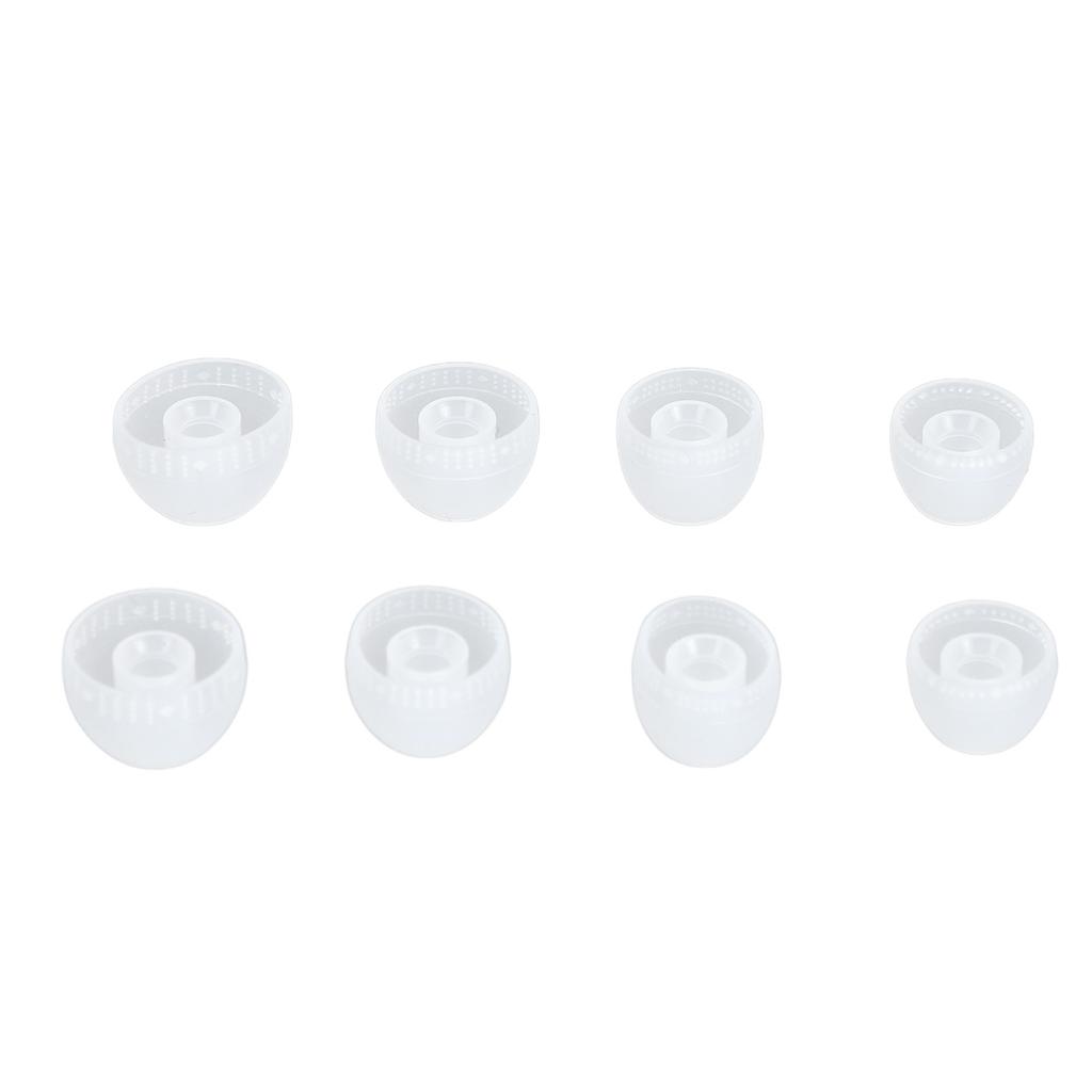 Replacement Earbuds Tips Silicone 4 Sizes Noise Cancelling Comfortable Ear Tips Ear Cap for Inner Hole 4.0‑5.5mm Earbuds